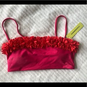 NWT Summersalt bikini top bandeau removable straps